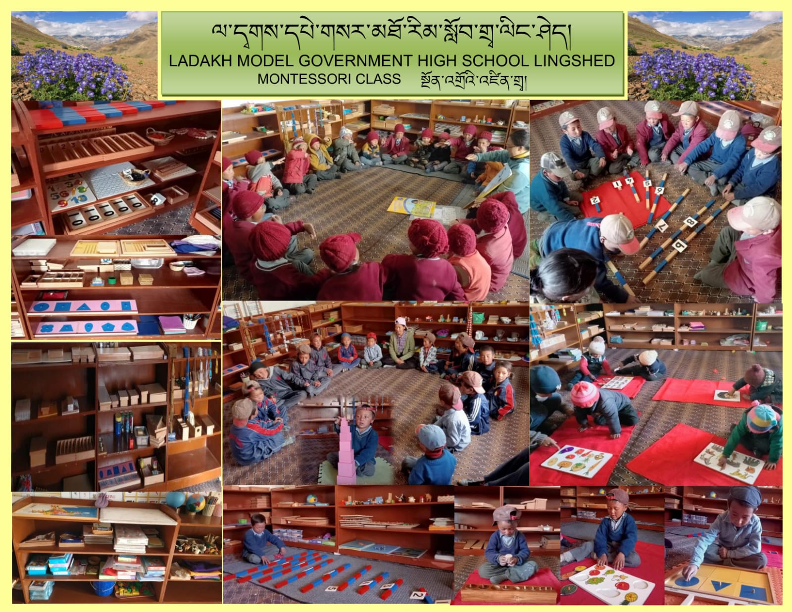 Classe Montessori de Lingshed